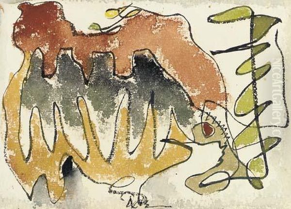 From A Causeway And Tree Oil Painting by Arthur Garfield Dove