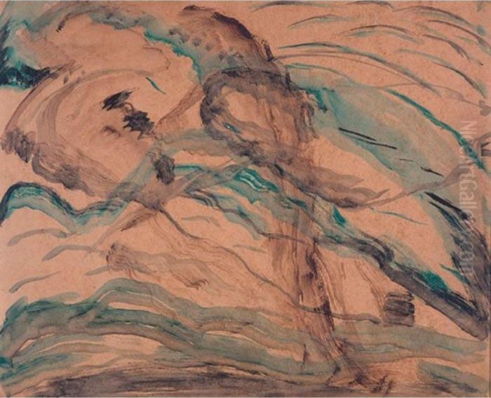 Wind Oil Painting by Arthur Garfield Dove