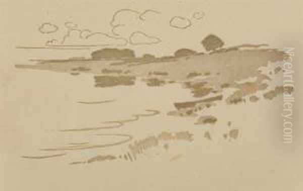 Rain In May Oil Painting by Arthur Wesley Dow