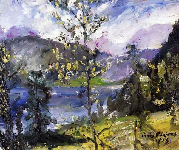 October Show at the Walchensee Oil Painting by Lovis (Franz Heinrich Louis) Corinth