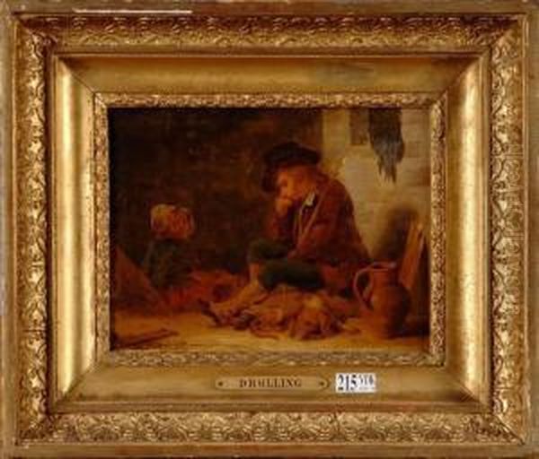 Jeune Garcon Endormi Oil Painting by Martin Drolling