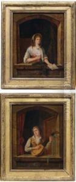 La Lecture De La Partition Oil Painting by Martin Drolling