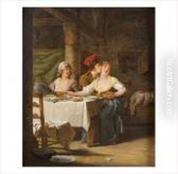 La Servante Courtisee Oil Painting by Martin Drolling