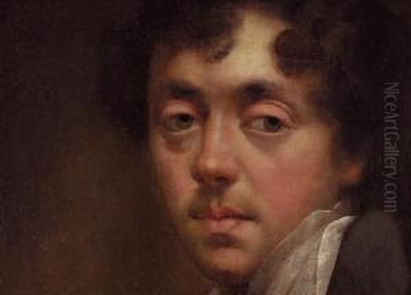 Portrait Eines Jungen Mannes Oil Painting by Martin Drolling