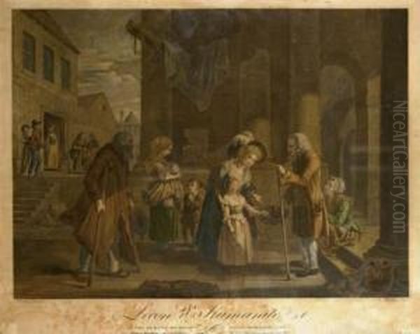 Lecon D'humanite Par Antoine-alexandre Morel Oil Painting by Martin Drolling