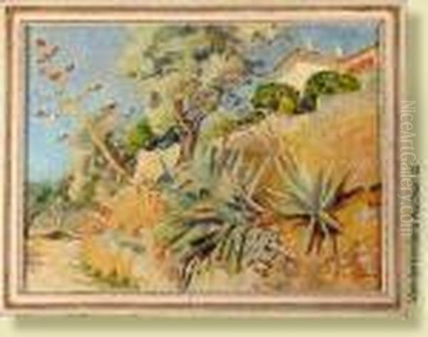 L'agave Oil Painting by Mathilde, Comtesse Du Monceau De Bergendael