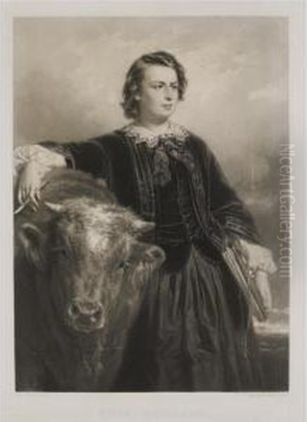 Rosa Bonheur Oil Painting by Edouard Louis Dubufe