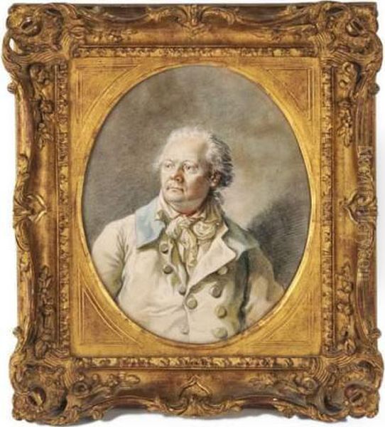 Portrait De Gentilhomme Oil Painting by Joseph Ducreux