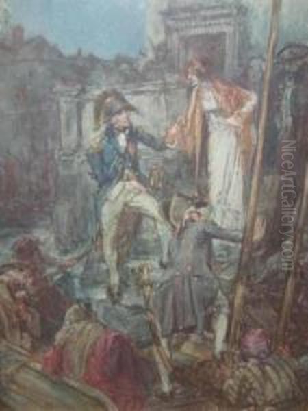 The Escape Of The Royal Family From Naples Oil Painting by Edmund Dulac