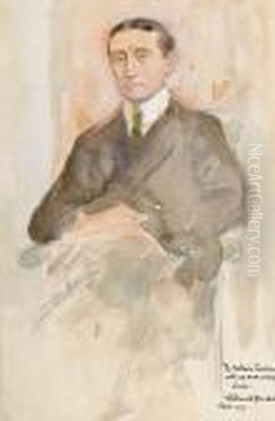 Portrait Of A Seated Gentleman Oil Painting by Edmund Dulac