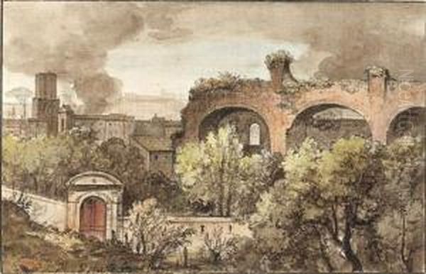 Album Contenant Cent Neuf 
Dessins Dont Ceux De Jules Coignet (3), P.j. Redoute, Meyer (3), Louis 
Dupre (2), Attribue A Heinrich Reinhold (4), Schnetz (5), Gros (pas Le 
Baron Mais Le Peintre Voyageur) (2), E. Bertin (3), Edouard Dupont (7), 
Alphons Oil Painting by A. Dupont