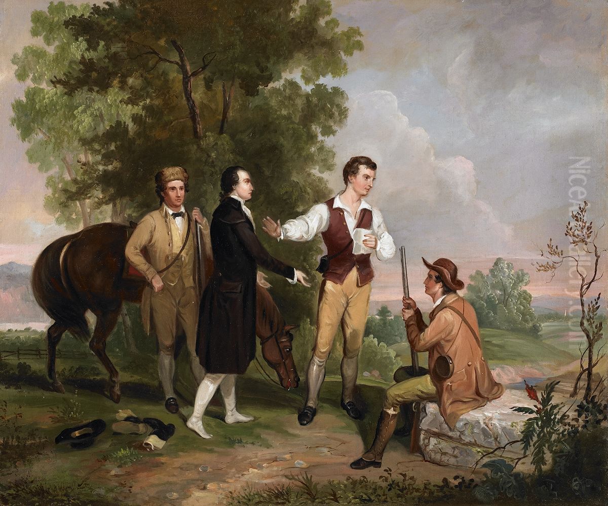 The Capture Of Major Andre Oil Painting by Asher Brown Durand