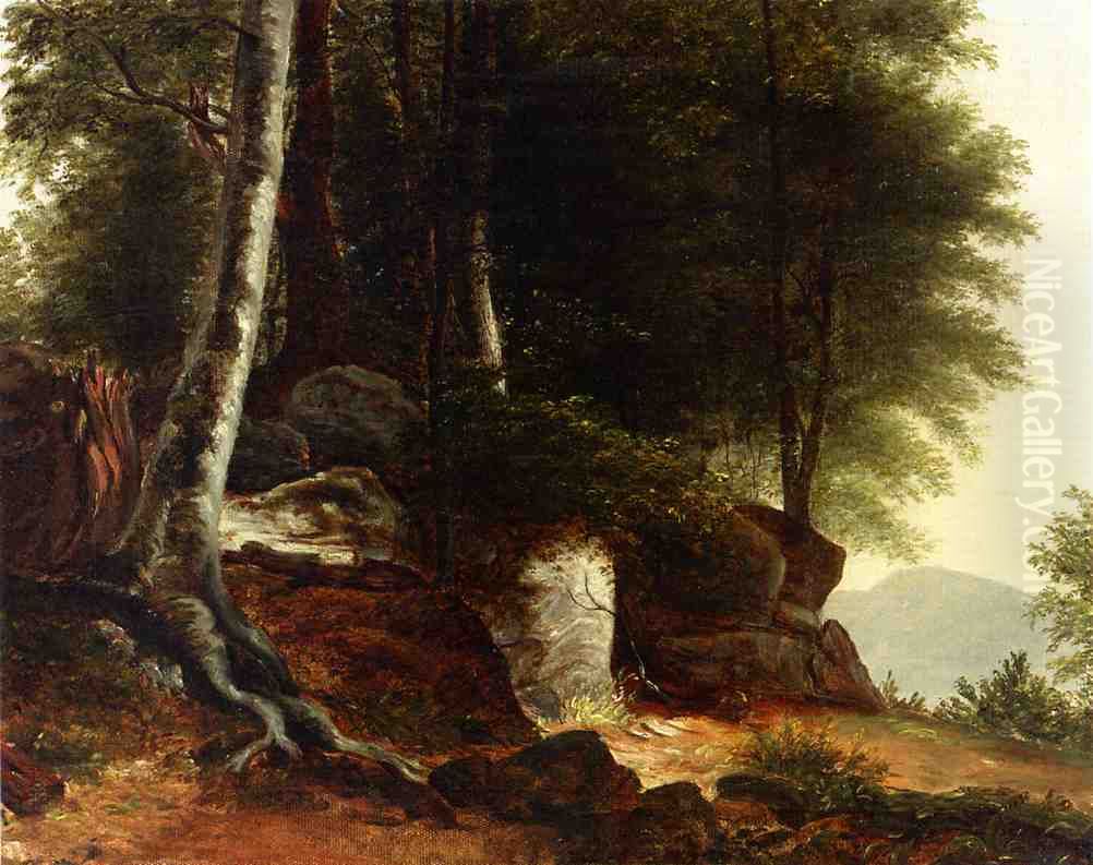A Study From Nature Oil Painting by Asher Brown Durand
