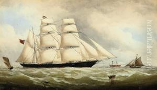 The English Barque 
Spirit Of The Age Oil Painting by Thomas Goldsworth Dutton
