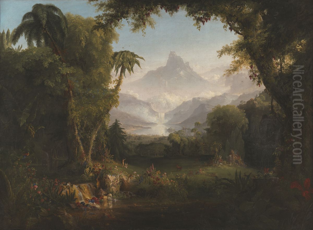 The Garden of Eden Oil Painting by Thomas Cole
