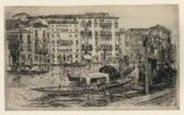 Grande Canal, 
Venezia Oil Painting by Frank Duveneck