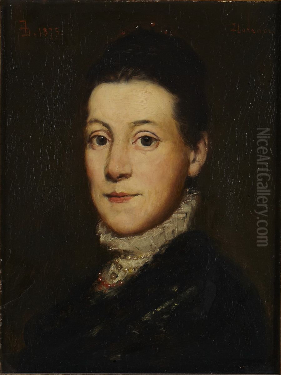 Portrait Of A Woman Oil Painting by Frank Duveneck
