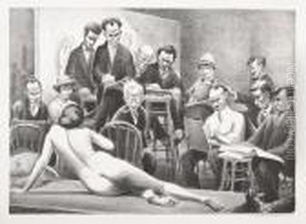 Untitled Oil Painting by Mabel Dwight