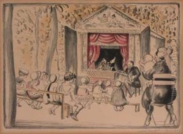 Guignolette (new York) Oil Painting by Mabel Dwight