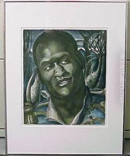 Paul Robeson Oil Painting by Mabel Dwight