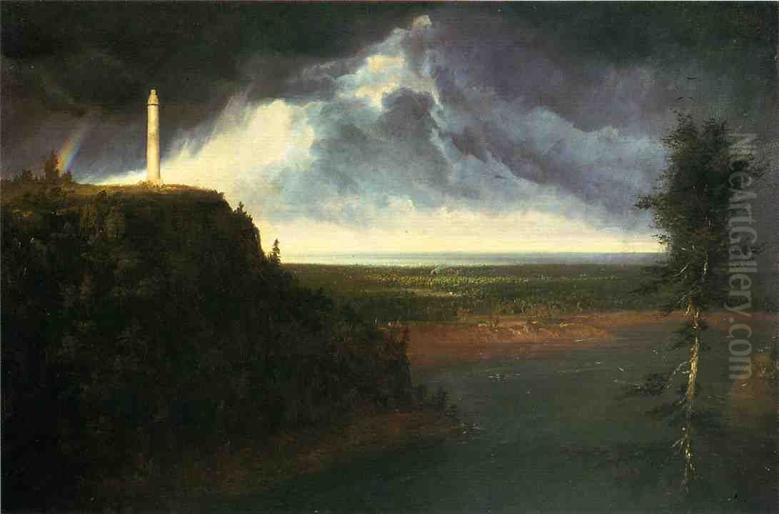 Brock's Monument Oil Painting by Thomas Cole