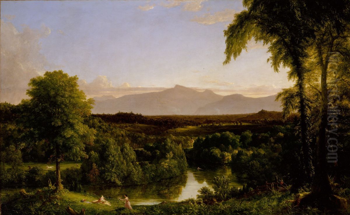 View on the Catskill - Early Autumn Oil Painting by Thomas Cole