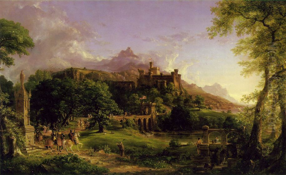 The Departure Oil Painting by Thomas Cole