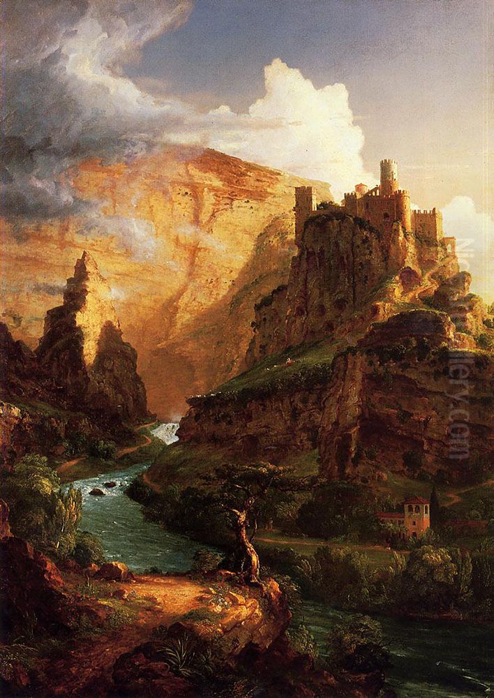 Valley of the Vaucluse Oil Painting by Thomas Cole