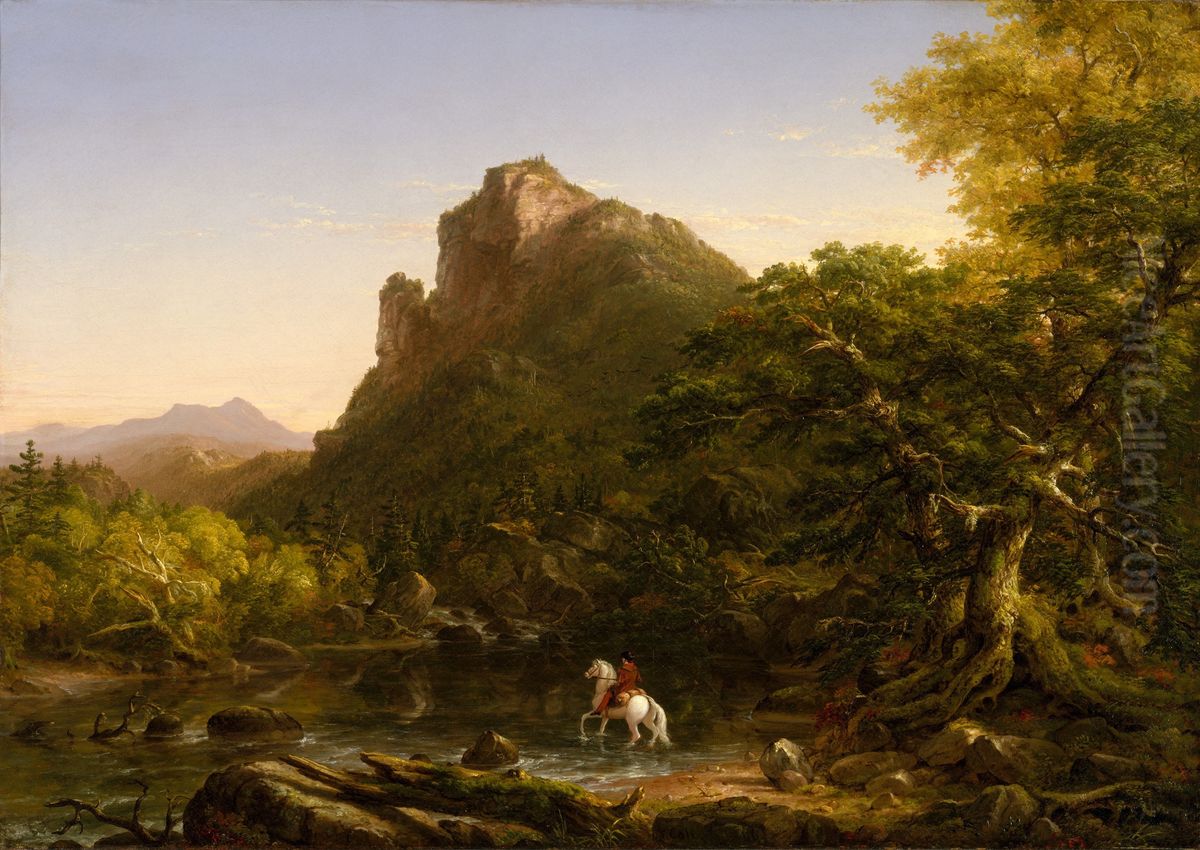 The Mountain Ford Oil Painting by Thomas Cole