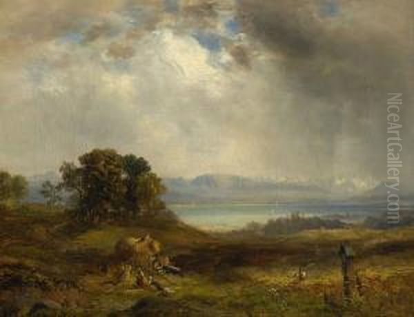 Sommertag Am Starnberger
 See. Oil Painting by Carl Ebert