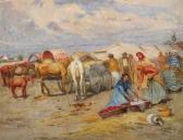 Vasar Oil Painting by Lajos Deak Ebner