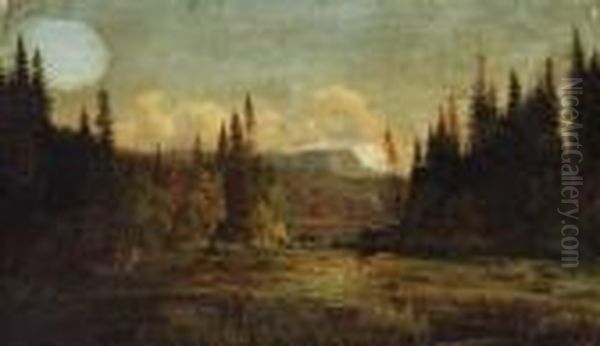 Summer Landscape Oil Painting by Johan Frederick Eckersberg