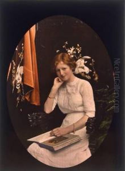 Three Studies Of Young Women Oil Painting by Olive Edis