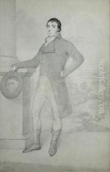 Portrait Of Agentl Oil Painting by Henry Edridge