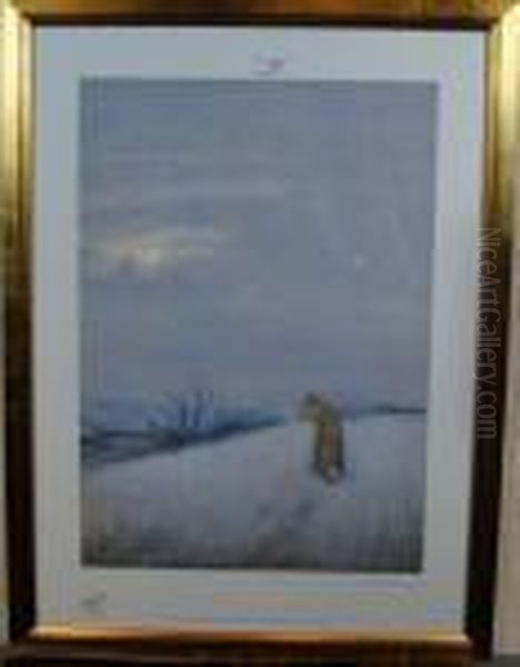 The Earth Stopper Oil Painting by Lionel Louis Edwards