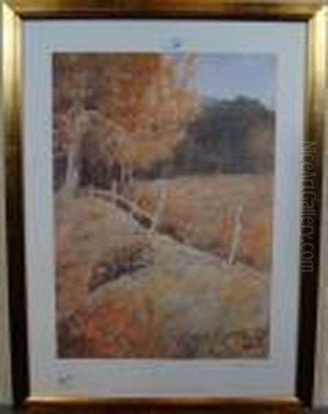 The Fox In The Brambles Oil Painting by Lionel Louis Edwards