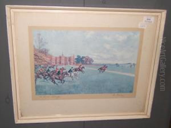 The Quorn At Quenby Oil Painting by Lionel Louis Edwards