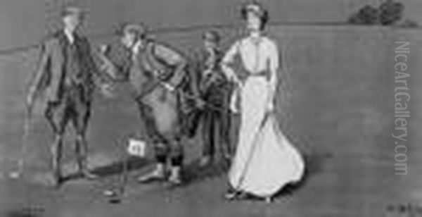 Stymied Oil Painting by Lionel Louis Edwards