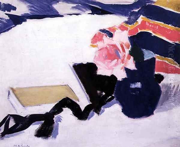 The Rose and the Black Ribbon Oil Painting by Francis Campbell Boileau Cadell