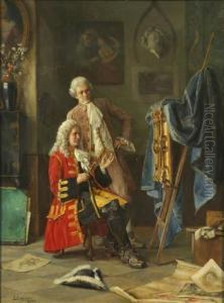 The Connoissiour Oil Painting by Erwin Eichinger