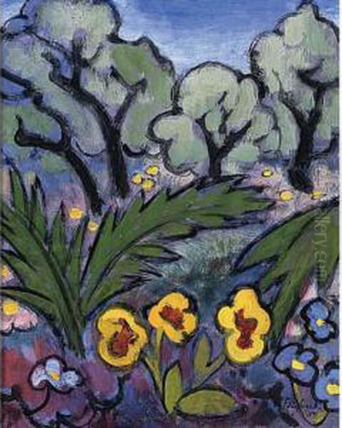 Paysage De Menton Oil Painting by Georges Einbeck