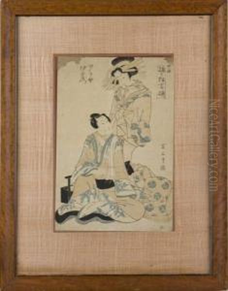 Gentleman Oil Painting by Kikukawa Eizan