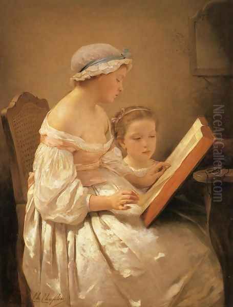 La grande soeur (or Big Sister) Oil Painting by Charles Chaplin