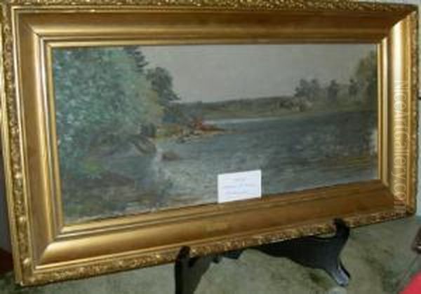 Olja, Segelbatar, 23x30 Oil Painting by Emil Ekman