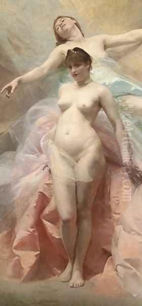 The dream Oil Painting by Charles Chaplin