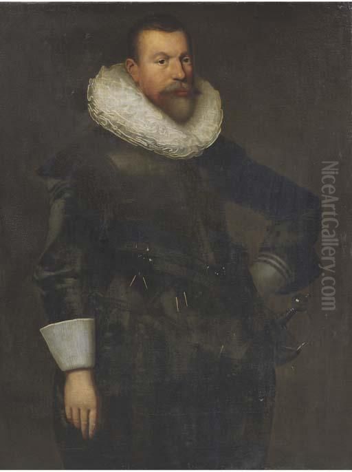 Portrait Of A Gentleman Oil Painting by Nicolaes (Pickenoy) Eliasz