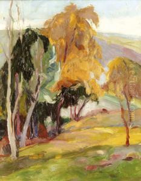 A Fenyofa Oil Painting by Bela Erdelyi