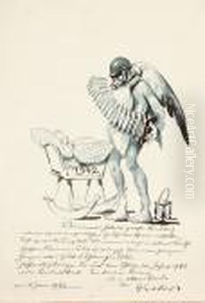 Wiegenlied Oil Painting by Georg O. Erler