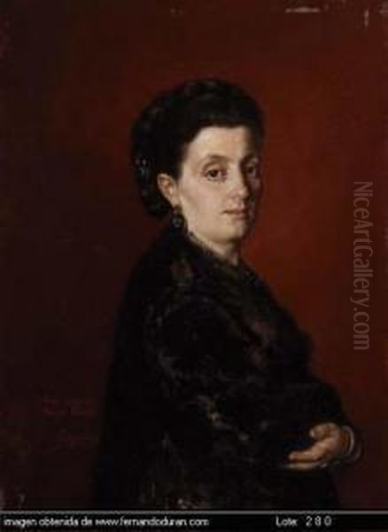 Untitled Oil Painting by Antonio Maria Esquivel Suarez de Urbina