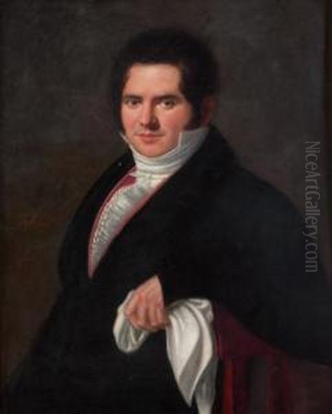 Retrato Masculino Oil Painting by Antonio Maria Esquivel Suarez de Urbina